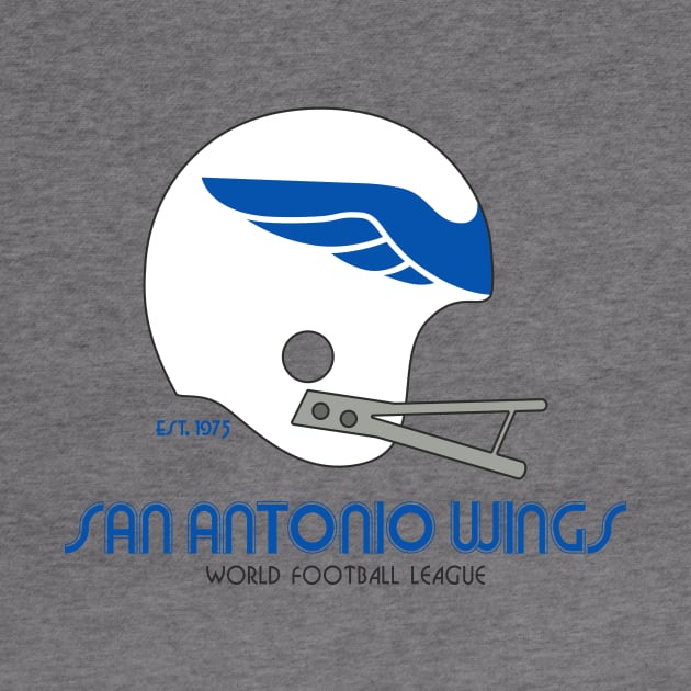 San Antonio Wings - Old School Helmet by Hirschof